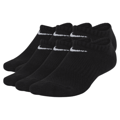 Nike Performance Cushioned No-Show Kids' Training Socks (6